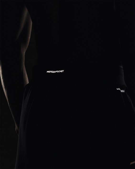 Men's UA Launch Elite 2-in-1 5'' Shorts in Black image number 4